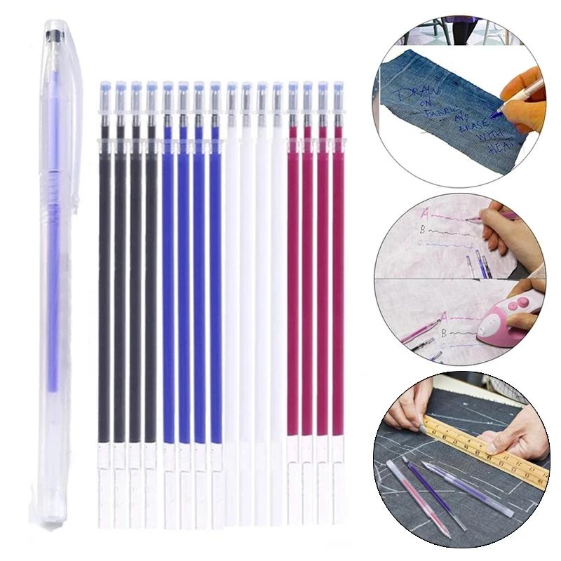 10 Náplní Vysokoteplotní Mizející Kůže Látka Fixy Teplem Smazatelný Fix na Značení Čar Šití DIY Příslušenství