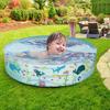 Children's Swimming Pool Household Hard Pool Foldable Pet Swimming Pool Thickened Round Paddling Pool, Hard Wall Above Ground Children's Pool