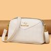 A Stylish Soft Leather Large-capacity Diamond-patterned Single-shoulder Crossbody Women's Bag