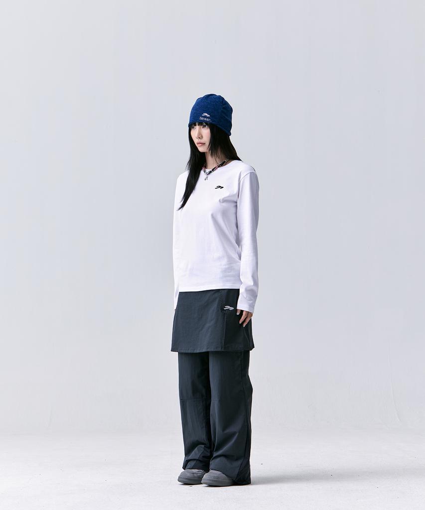 TANSANMAGNESIUM Hand Print Long Sleeve (White/Black)