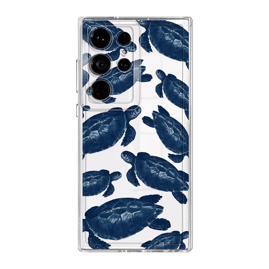 Case for Samsung Galaxy S26 S21 S23 Ultra S25 Edge S20 Plus Note 20 Ultra 10 S24 S22 FE Phone Cover Marine Animals