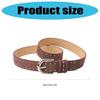 Adjustable Solid Color PU Belt For Women Jeans Waist Strap Simple Belt Fashion Stylish Studded Design