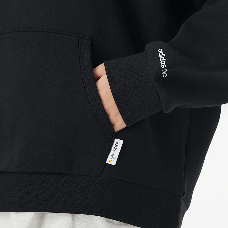 Adidas Neo X Gudetama Collaboration Printed Sports Hoodie Women Hoodies Black GU8166