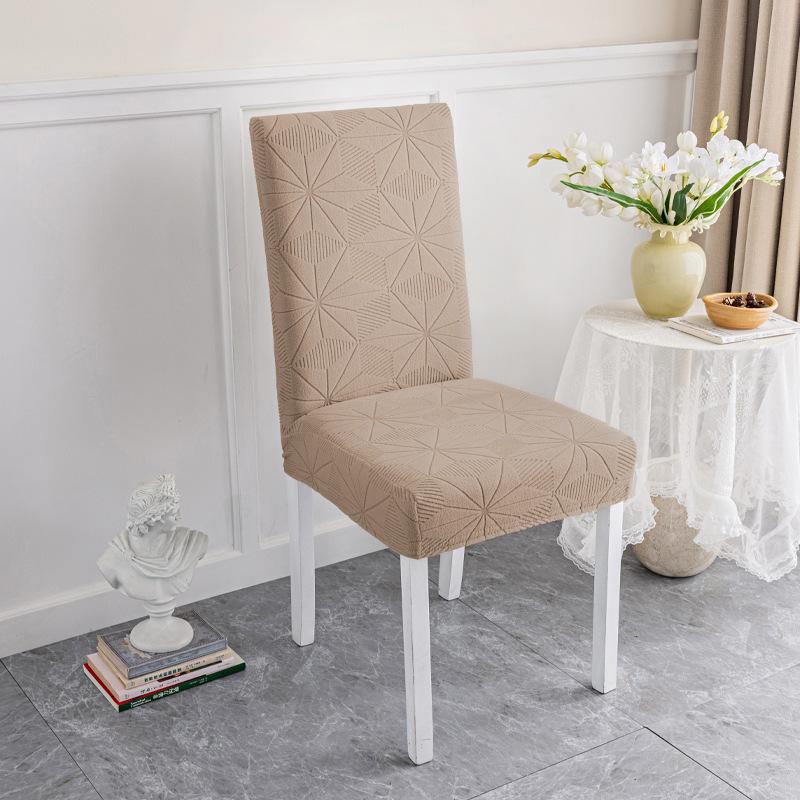 Jacquard Chair Cover One-piece Elastic Seat Cover Hotel Banquet Hotel Chair Cover All-inclusive Thickened Chair Cover