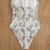 Damen Sexy Schlangenmuster Einteiliger Badeanzug mit Bauchkontrolle, Schlankmachend, Übergröße - Europäische & Amerikanische Strandbekleidung