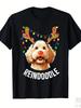 Christmas Goldendoodle Reindeer Doodle Dog Reindoodle Dog T-Shirt for Men Women KidsSame Style for Men and Women 2025 Su
