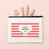 Merci Nounou Print Cosmetic Bag Women Neceser Makeup Bags Canvas Zipper Pouch Travel Toiletries Organizer Thanks Gift for Nounou