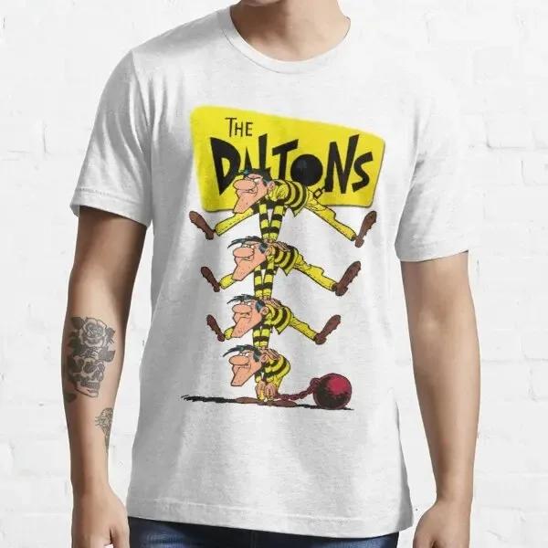

Lucky Luke Мультяшна Футболка Далтонів Ретро Футболка Гранж Чоловічий Одяг Харадзюку Аніме Футболка Ropa Hombre Roupas Masculinas Camisetas 4XL