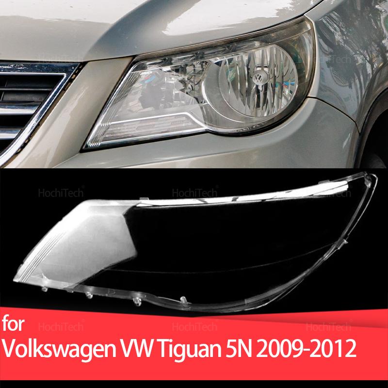 Car Front Headlight Lens Cover Auto Headlamps Lampcover Transparent Lampshades Lamp Shell for Volkswagen VW Tiguan 5N 2009-2012
