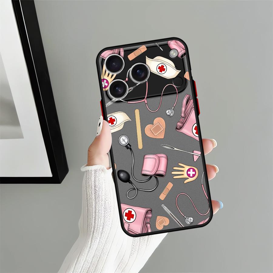 Cool Nurse Medicine Case for iPhone 17 Pro Max 15 Air XS XR 13 Mini 16 Plus 14 11 12 7 8 SE Funda Back Phone Cover