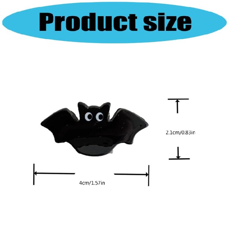 2Pcs Creative Halloween Costume Clip Reusable Acrylic Hairpin Hair Accessories For Children Adults Theme Parties