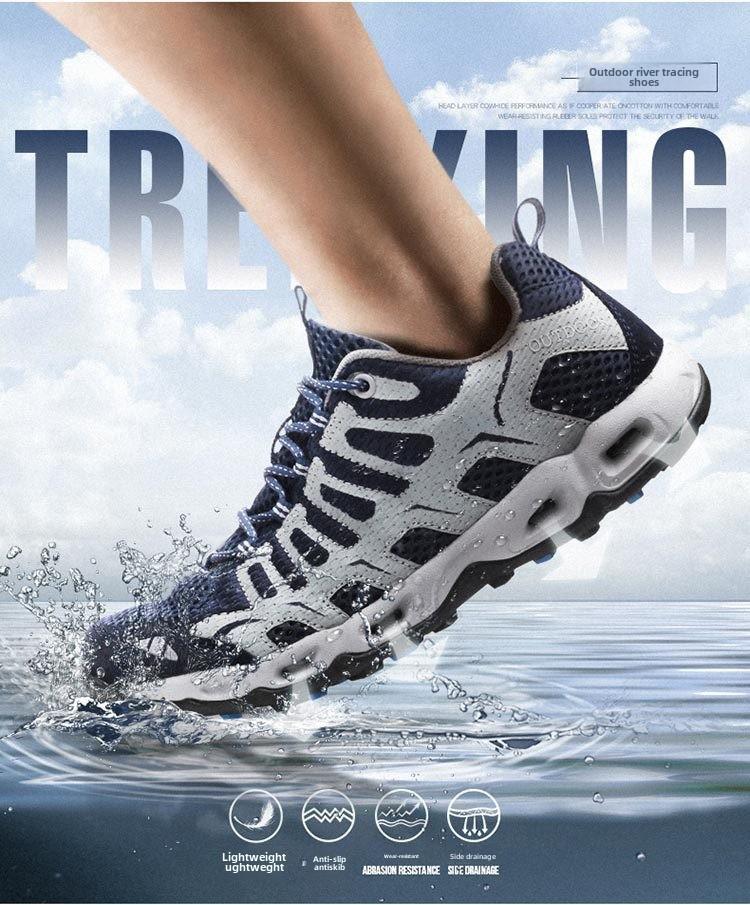 Men's and Women's Lightweight River Tracing Shoes - Breathable, Comfortable Mesh for Spring/Summer Hiking & Running
