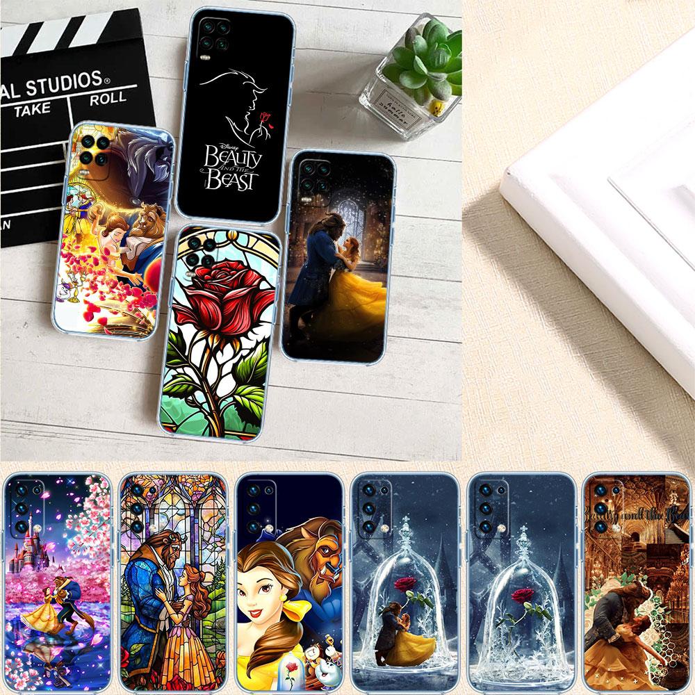 CJ18 Beauty and the Beast Soft Shell Transparent Phone Case for Motorola Moto G7 G8 G9 G84 G85 G73 G24 G15 Z2 Play Power Plus
