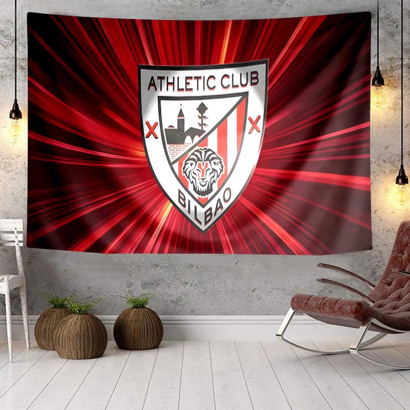 Athletic Club Bilbao Crest Tapestry, Unique Design Tapestry, Wall Decor for Bedroom,Livingroom, Playroom,Heartwarming Fan Holiday Gifts
