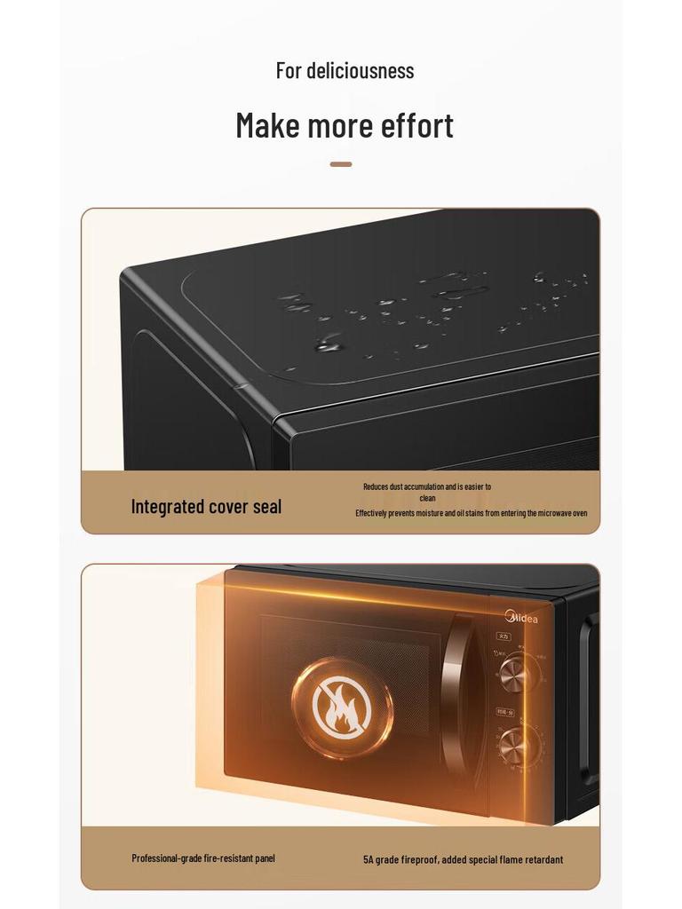 Midea Compact Microwave: Multi-functional, Even Heat, Fast Heating, Easy Operation, Flexible Timing.