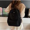High Capacity Corduroy Solid Color Student Sweet School Bags  Simplicity Traveling Outside Versatile Fashi Backpack