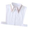Perfect Match Xl Embriodery Shirt Fake Collar For Women Sweater Detachable Collar Female Autumn Sweater Blouse Tops Vest Style False Collars