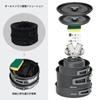 Alocs 17pcs Camping Cookware Set Camping Pots and Pans Kit Portable Camping Cooking Set with Accessories Suitable for Backpack Hiking Picnic Suitable