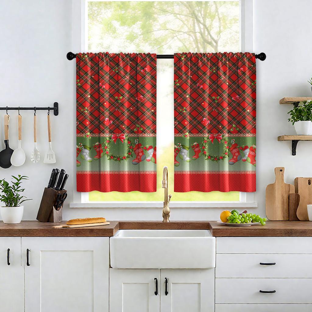 Plain Weave Digital Printing Short Curtain Curtain Blackout Kitchen Curtain Partition Curtain