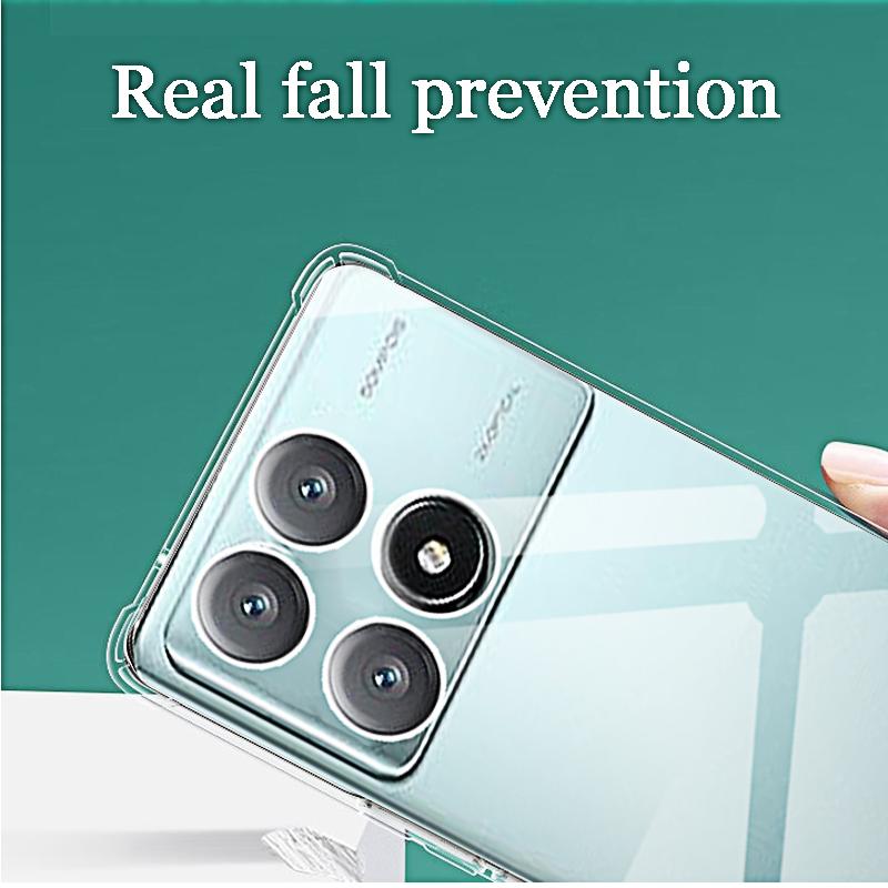 Für Redmi K70e K70 K60 K50 K40 Pro Hülle Schlanke, weiche TPU-transparente, klare Telefonhülle auf der Rückseite für Xiaomi Redmi K60e K50 Ultra