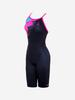 Toneidoseupocheu Colleen Half-Body V-Back Pink Swimsuit