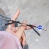 Blue Ray Blocking Anti-Blue Light Reading Glasses Rimless Cut Edge Eye Protection Presbyopia Eyeglasses Luxury Ultralight