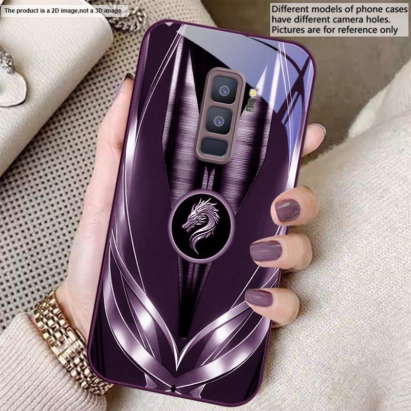 Golden dragon pattern gray For Samsung S26 S22 S8 9 10 S20 Ultra S21 Pro S22 Plus S23 FE S24Ultra S25 Edge S24+ Glass Phone Case