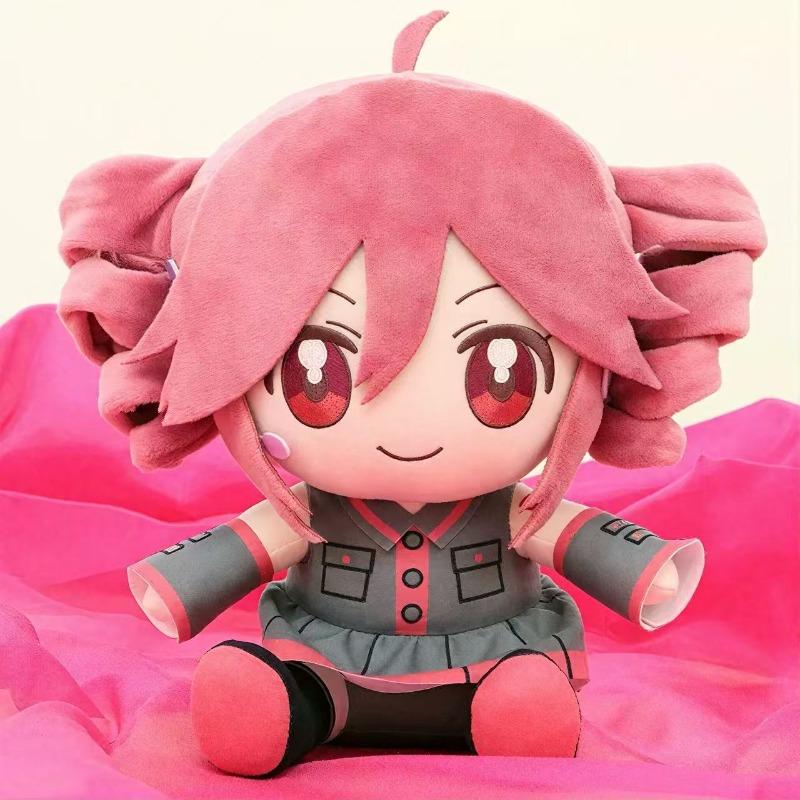 Kasane Teto Plush Doll Cute UTAU Virtual Singer Soft Anime Character Doll Fan Merchandise Collection Figurine Children's Christmas and Birthday Gift