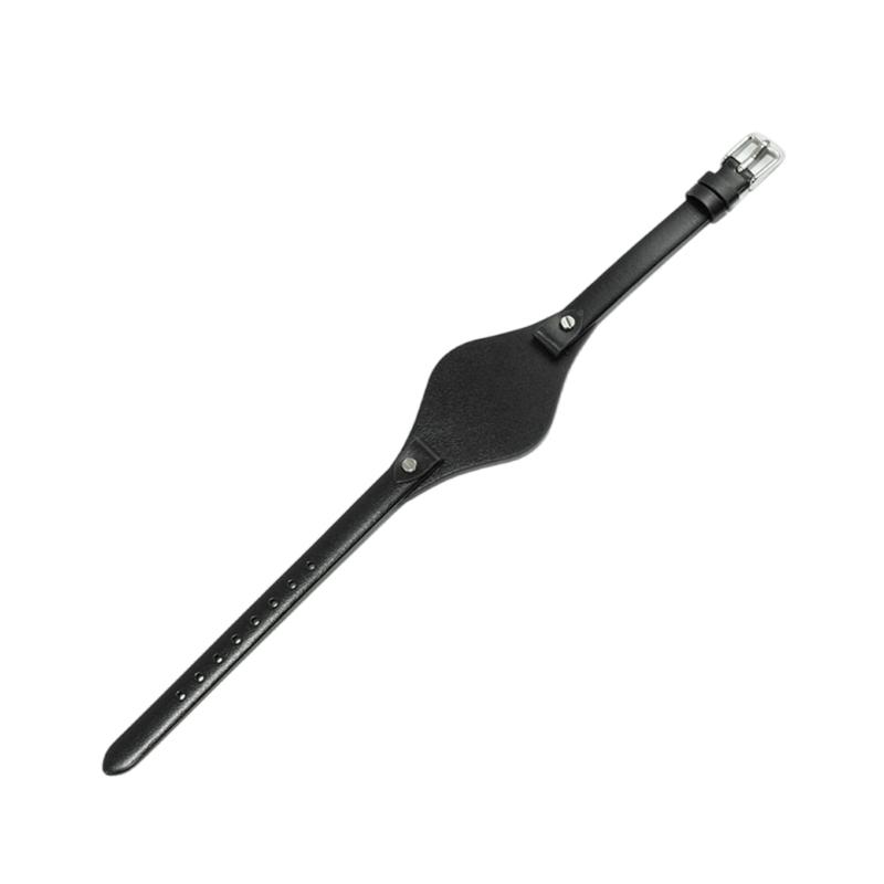 Premium Leder Dünnes Uhrenarmband Business Reise Outdoor Nutzung Kratzfest Schnellwechsel-Federstege