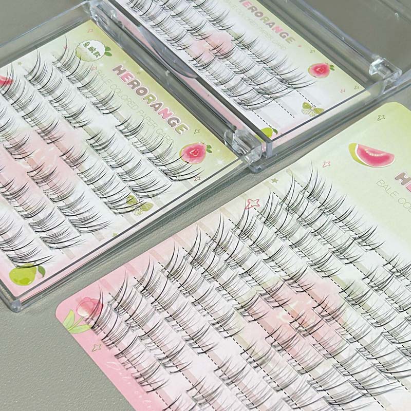 24/48/80 Clusters Glue-free False Eyelashes Easy To Rebound No Need To Remove Segmented Thin Stems for Novice DIY False Eyelashe
