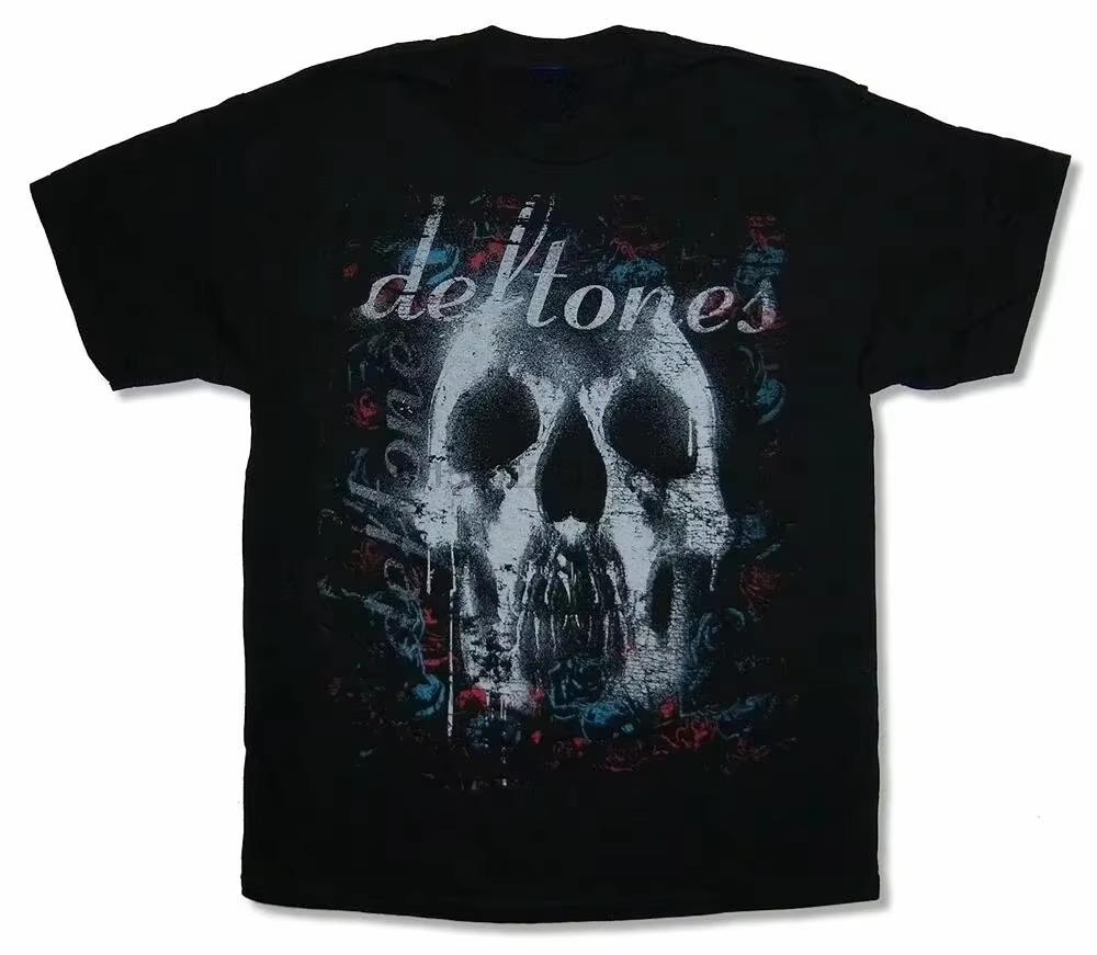 

2025 Deftones Singer Band Printed T Shirt Men Women Hip Hop Rock Tee Fashion Short Sleeve Tshirt Summer Unisex T-shirts Tops XL