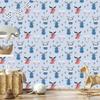 Forest Animals Wallpaper in Scandinavian Style for Living Room and Bedroom 50x1000