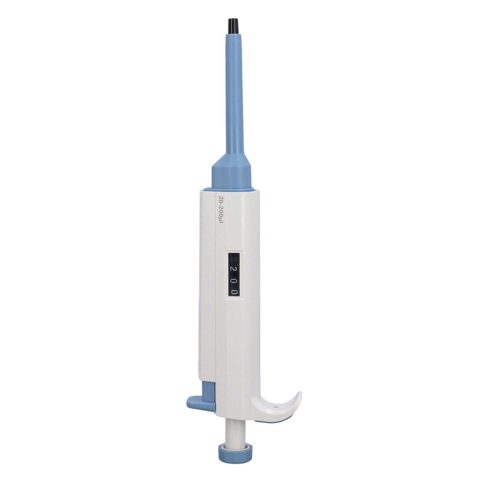 Single Channel Pipettor 20‑200ul Adjustable Volume Digital Display Micropipette Pipettor for Laboratory ABS