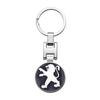 Alloy Tire Valve Cap Keychain Wheel Dust Proof Cover Car Accessory For Peugeot 208 2008 308 3008 408 508 4008 5008 206 307 RCZ