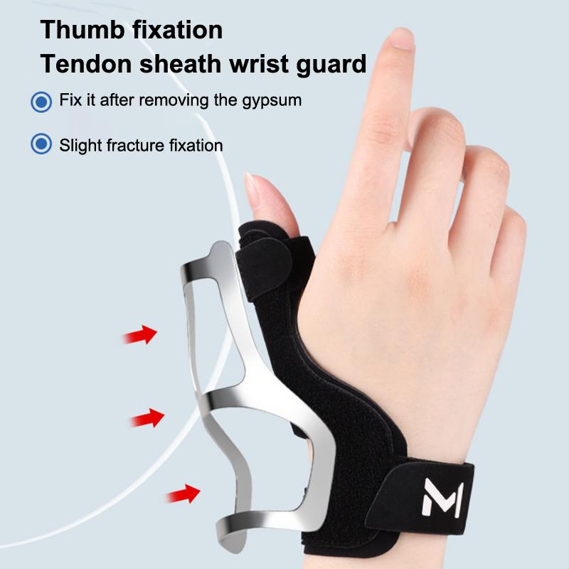 Thumb Brace With Aluminum Sheet Reinforcement Office Protect Wristband Lightweight Adjustable Compression Wristband Ambidextrous