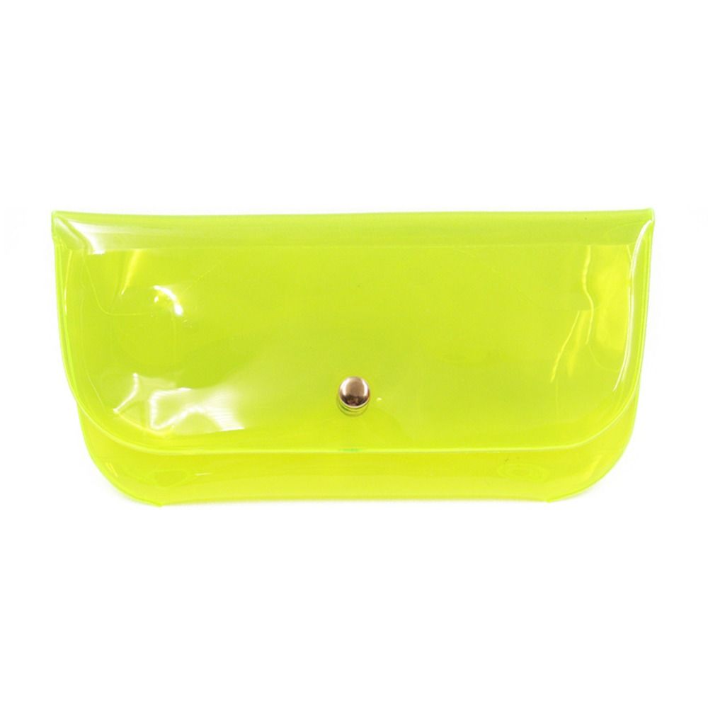 

Портативный прозрачный футляр для очков, разноцветный мешочек для солнцезащитных очков, ПВХ-коробка для очков желеобразного цвета, женский жёлтый