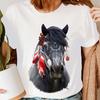 Indian Style Horse Animal Horses Lovers Gift Novelty Womens T-Shirts Top #6NE