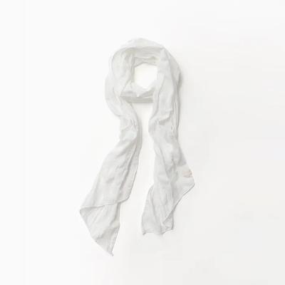 Foamy Layered Scarf (white)
