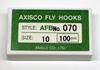AXISCO Fly Hooks (100-Pack) AFB 070-#10 Fishing Hooks
