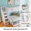 Bunk Bed, Children's Bed With Window, With Kids' Slide, Drawers with Wheels, Stairs with Handrail, With 4 Lockers In Stairs, Pine+MDF, White, 90x200