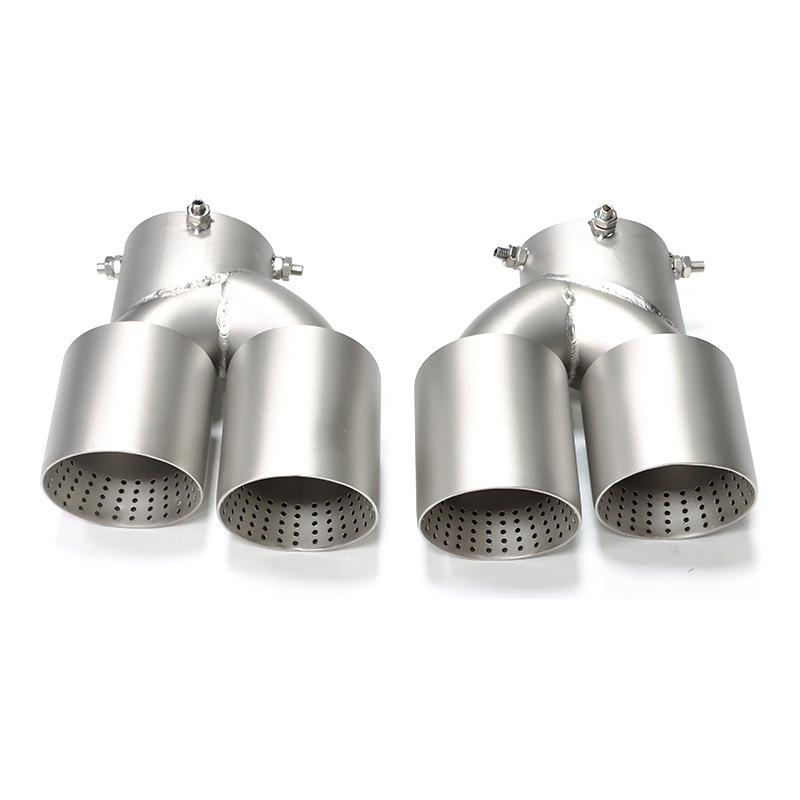 Carbon Fiber Stainless Steel Black Quad Exhaust Tips for BMW M240/M340/M440i/330