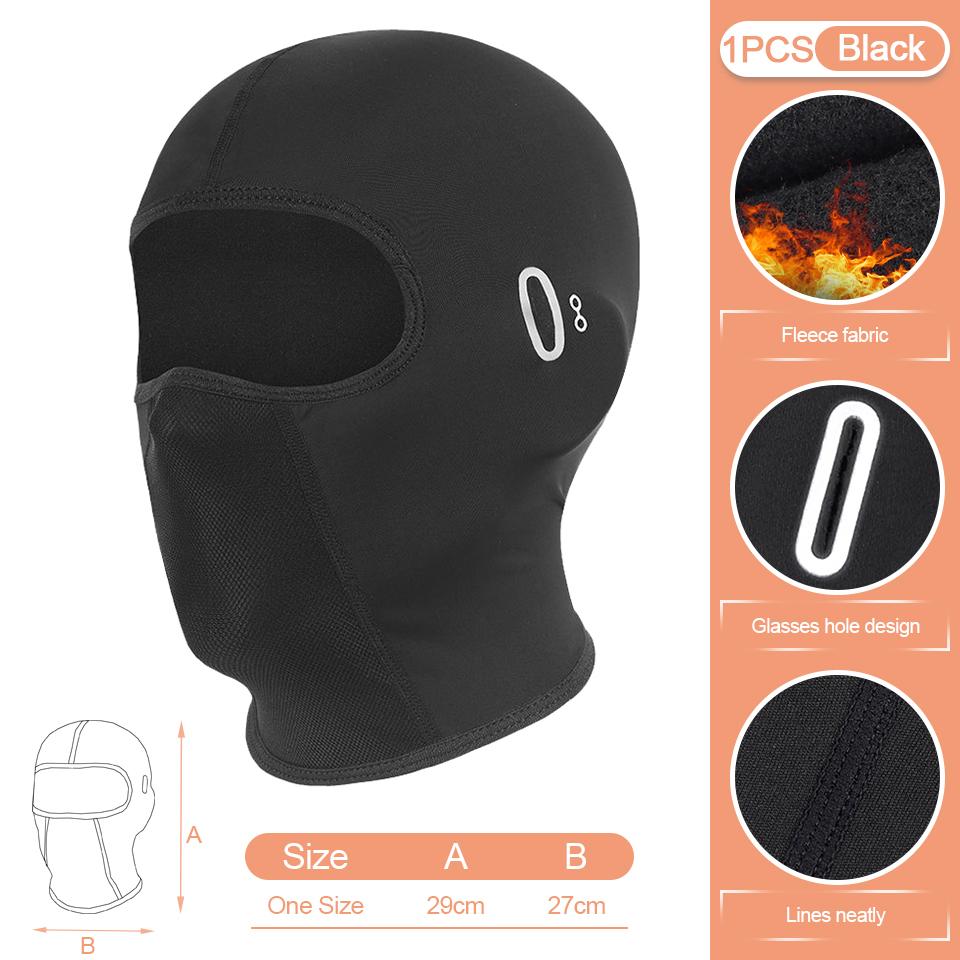 

Loogdeel Balaclava Scalp Area Cover Windproof Motorcycle Helmet Liner Thermal Warm Outdoor Headwear Winter Thermal Cycling Face Mask
