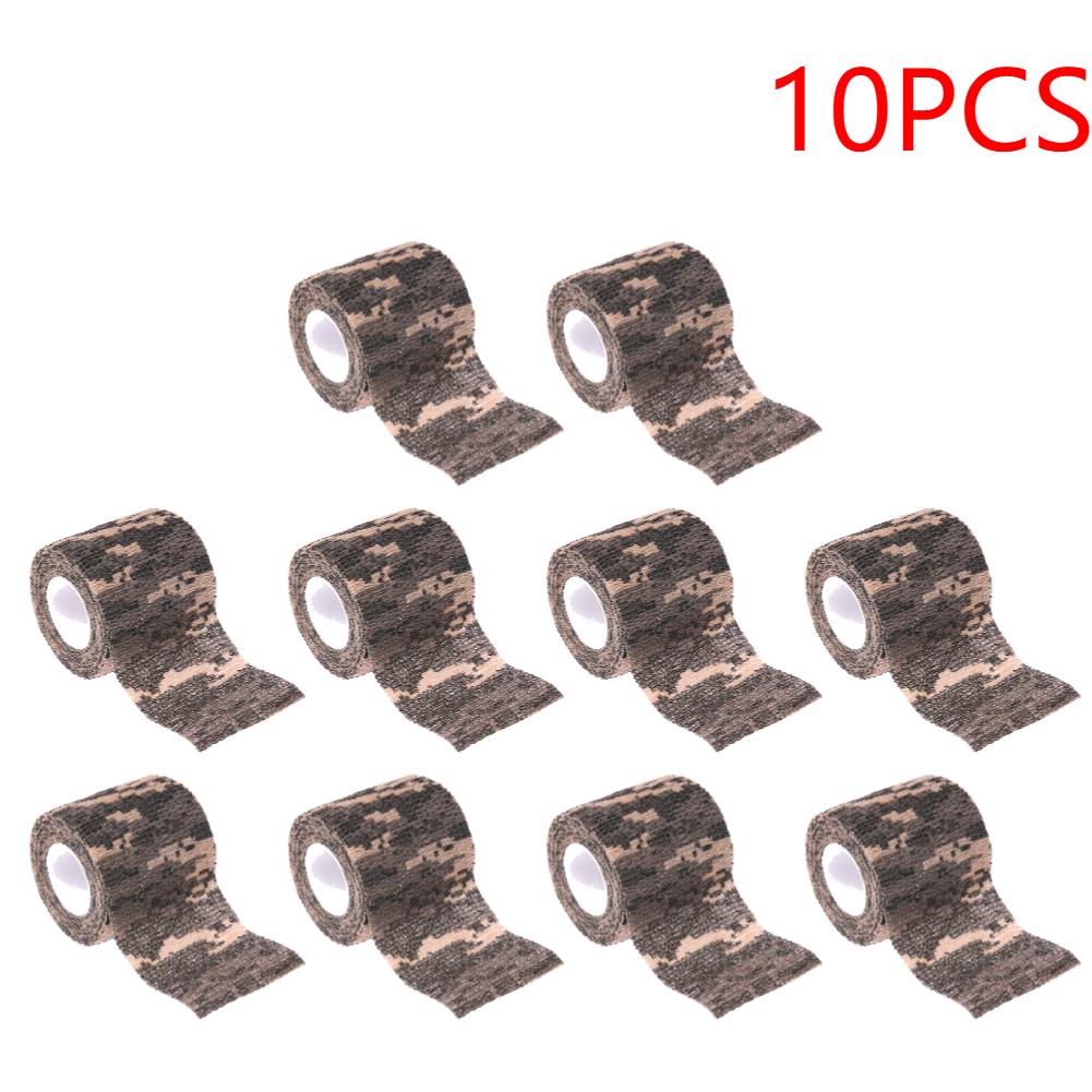 20PCS for Camouflage Bandage Self-adhesive Breathable Elastic Bandage Outdoor Hunting for Movement Fixation of Fingers Wrists an