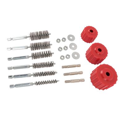 Copper Pipe Cleaner for Power Drill 1/2 3/4 1 Inch Tube Cleaning Brush with Stainless Steel Wire