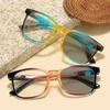 Fashionable Unisex Gradient Color Reading Glasses Men and Women Photochromic Presbyopia Eyeglasses Anti-UV Protective Sunglasses