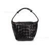 Woven Shoulder Bag Women Stylish Minimalist Crossbody PU Leather Small Square Tote With Zip Daily Use Handbag In