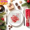 20pcs Disposable Napkins with Little Flower Pattern Print for Wedding,Parties,and Daily Use for Thanksgiving Fall Christmas Table Decoration