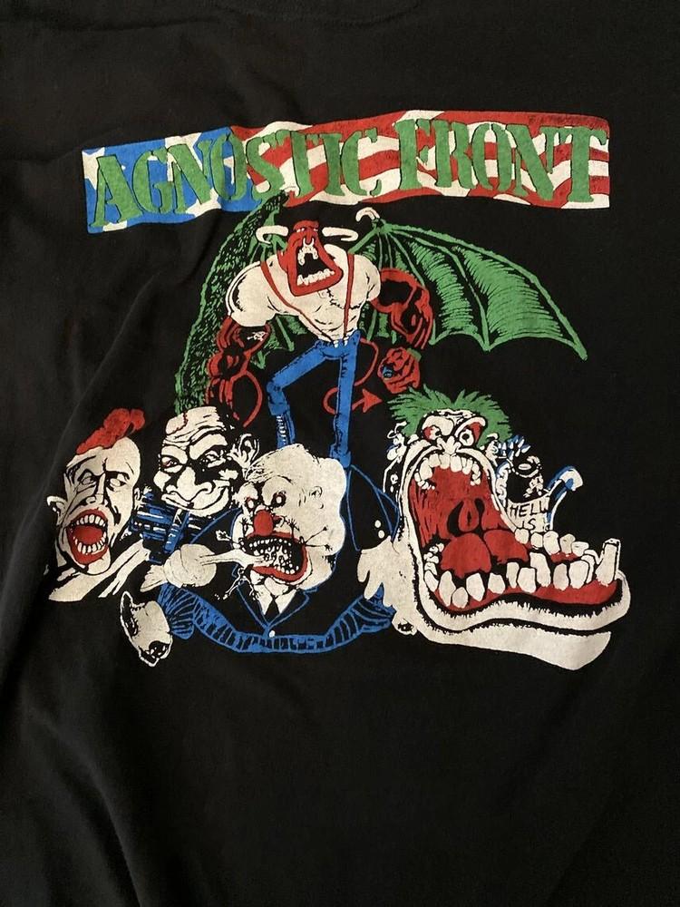 Agnostic Front Band Cause For Alarm Back Cotton T-Shirt S-5XL Unisex T-Shirt S