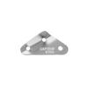 CAPTAIN STAG Aluminum Triangular Set of 6mm Hole Swivels, 10, Diameter, Silver, UA-4557