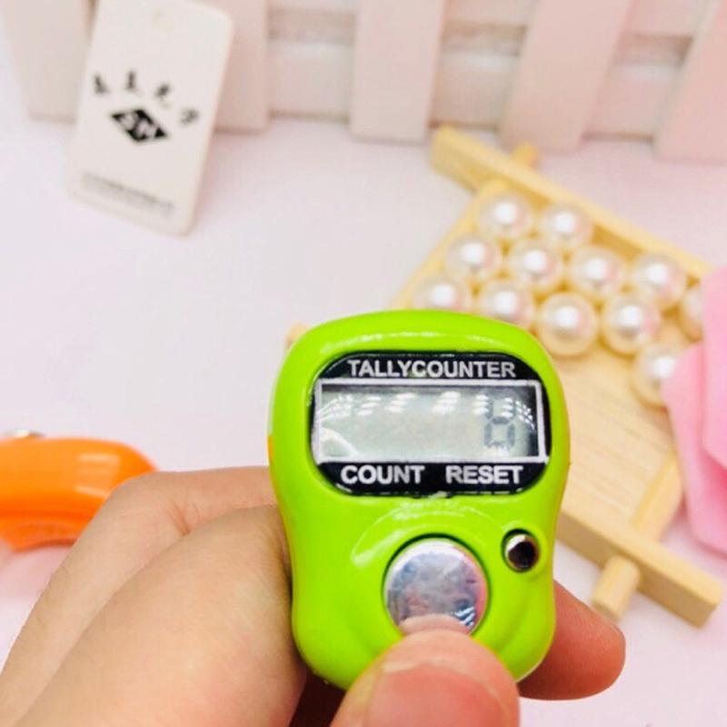 Random Digit Digital Lcd Electronic Finger Hand Ring Knitting Row Tally Counter